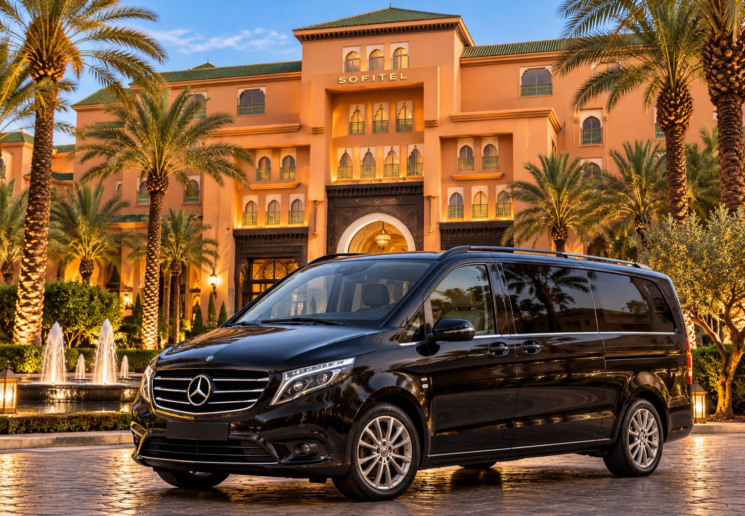 Mercedes Vito 2 Luxury-Mercedes-Van-at-Sofitel-Marrakech
