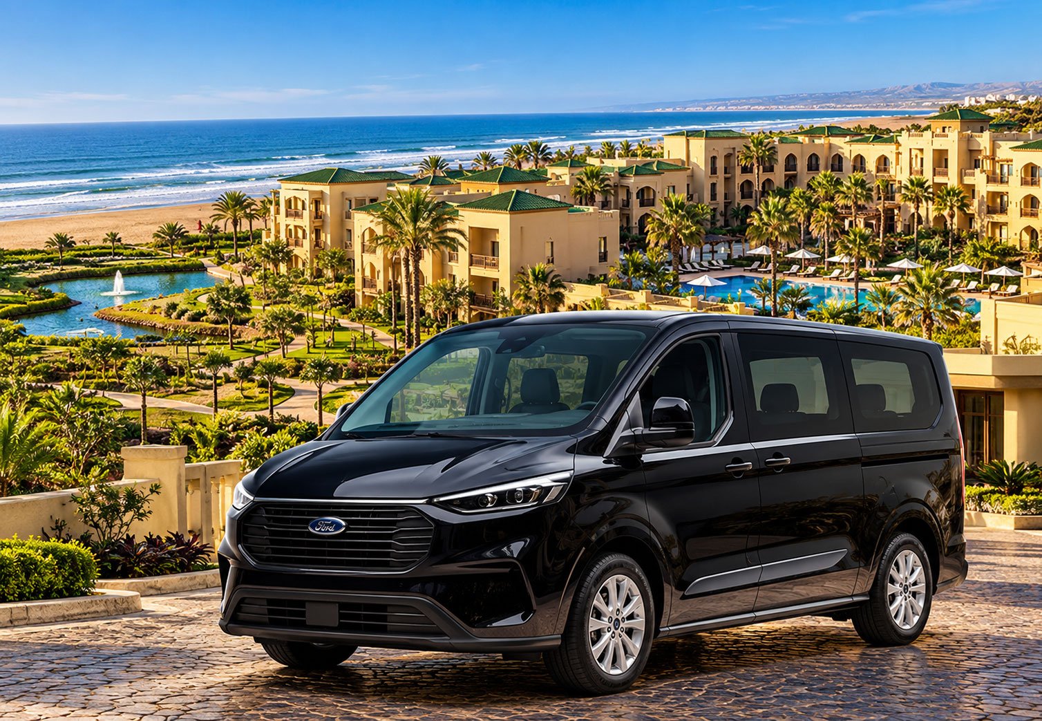 Ford Tourneo 2 Luxury-Resort-Van-by-the-Sea