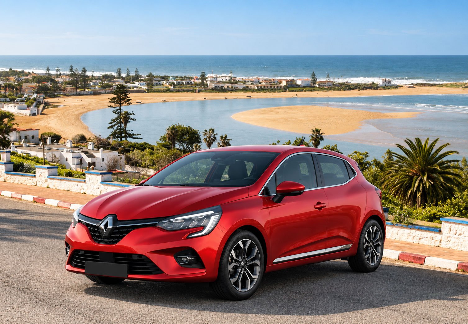 Location Renault Clio 5 Manuelle 2 Red-Renault-Clio-by-the-Lagoon