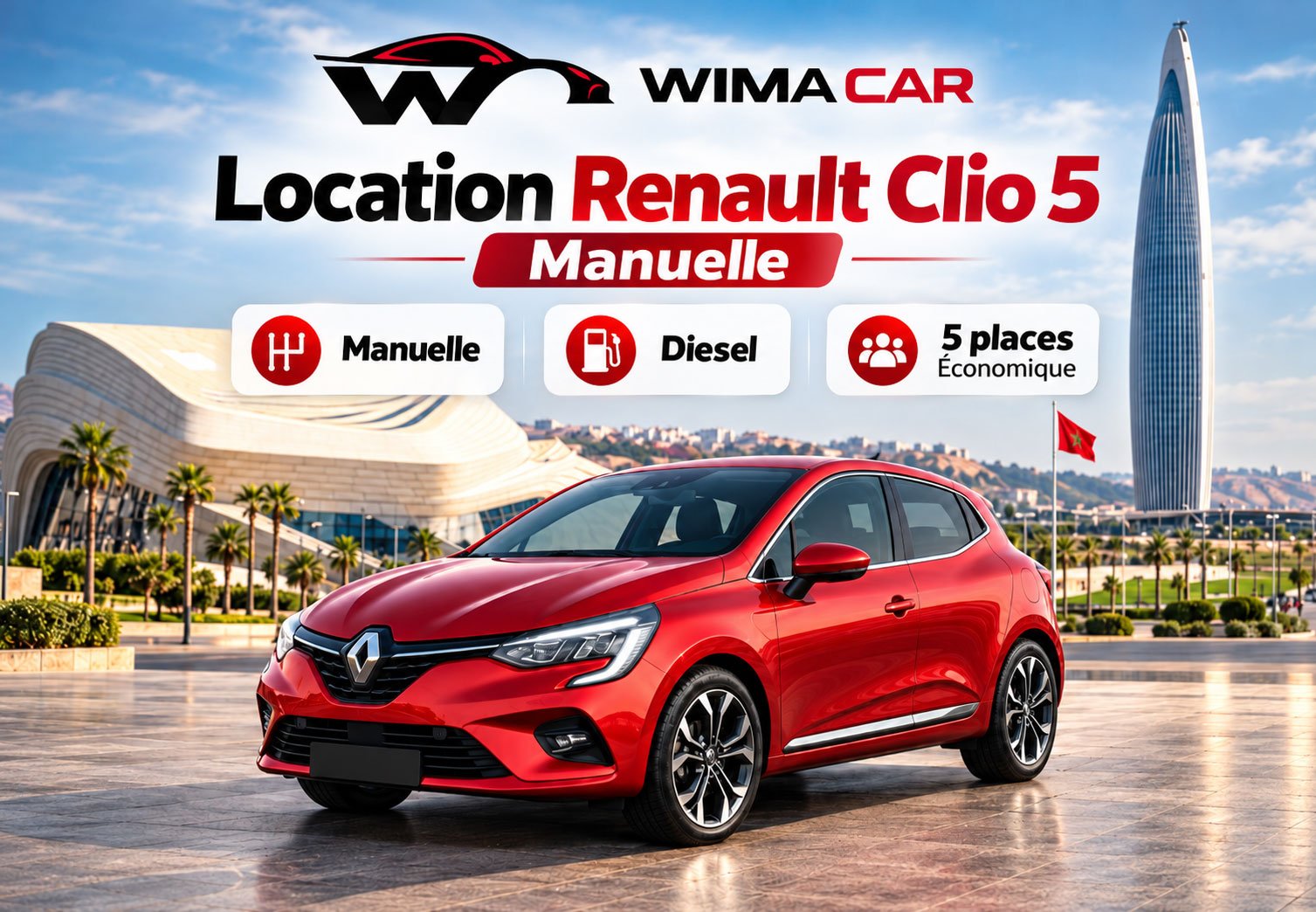 Location Renault Clio 5 Manuelle 1 WIMACAR-Renault-Clio-5-Rental-Ad